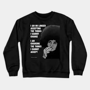 Angela Davis Quote Crewneck Sweatshirt